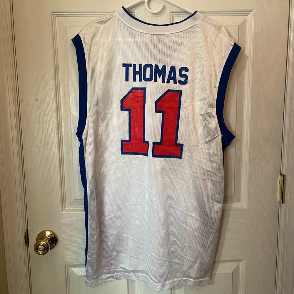 Vintage Large Adidas Isiah Thomas Detroit Pistons Jersey